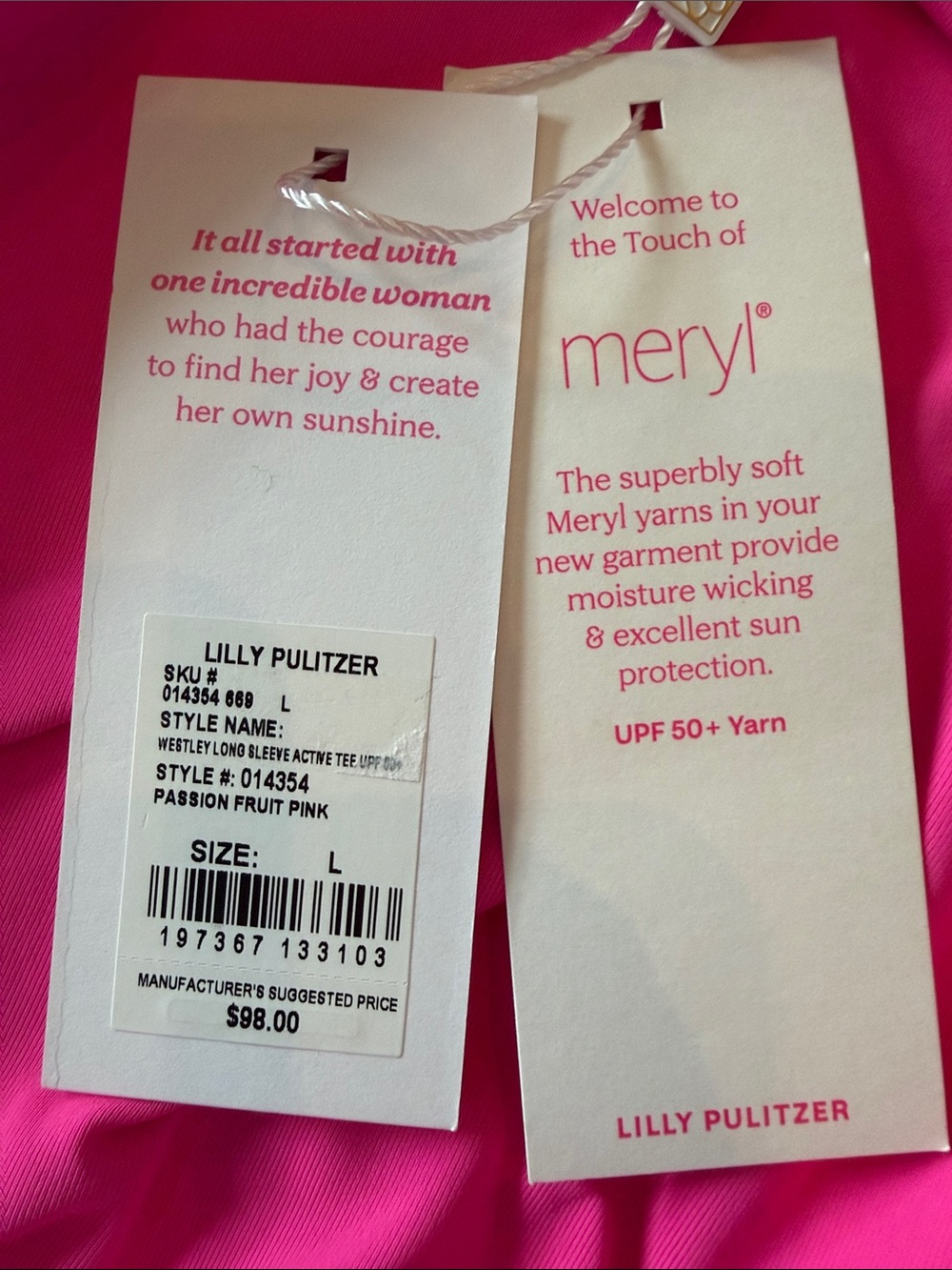 Lilly Pulitzer Westley Long Sleeve Active Tee - Picture 4 of 4